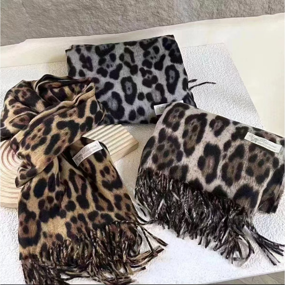 Woven Scarf Blanket - 190*70 CM Ontwerp Luipaard Sjaal Winter