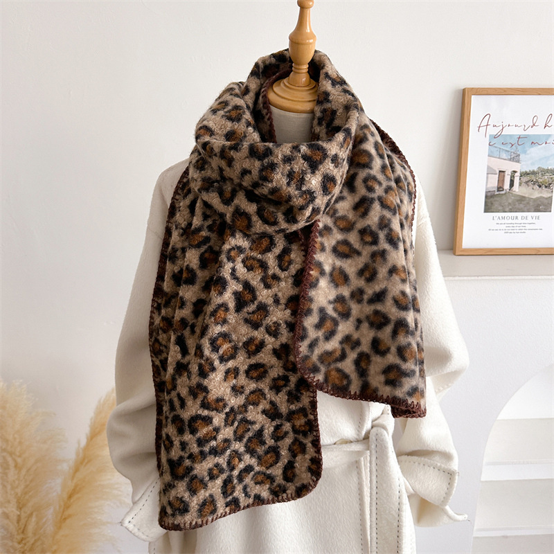 Woven Scarf Blanket - Herfst Winter Luipaard Sjaal Vrouwen Luxe