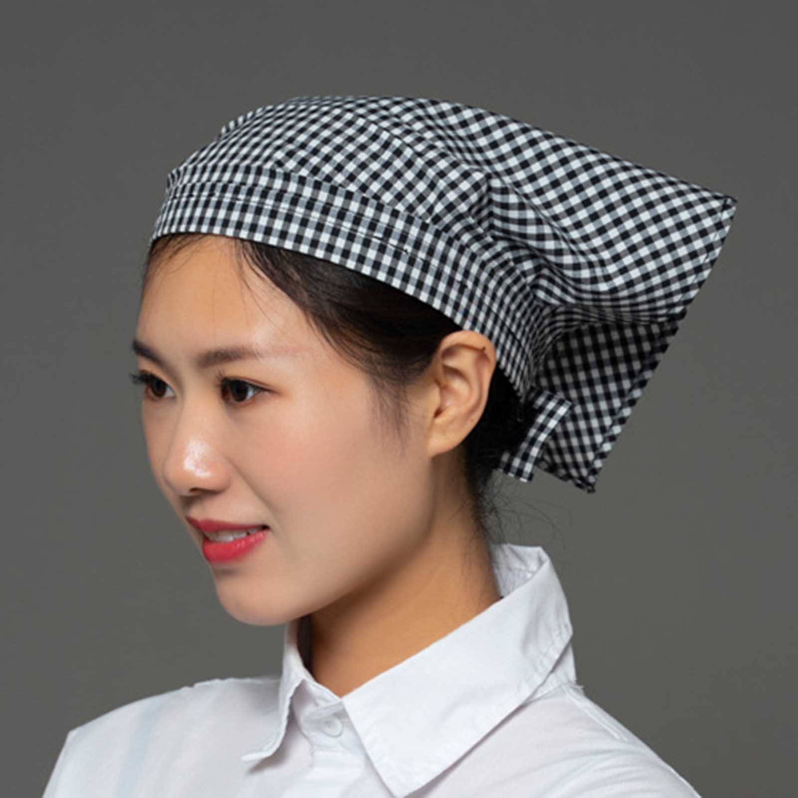 Bandana Cotton - Katoenen hoofddoek voor restaurantkeukenpersoneel, vrouwen, mannen,