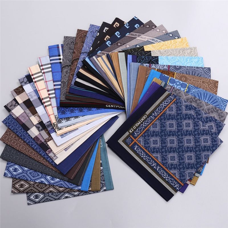 Handkerchief Cotton Men - 3 stuks heren puur katoen bedrukte