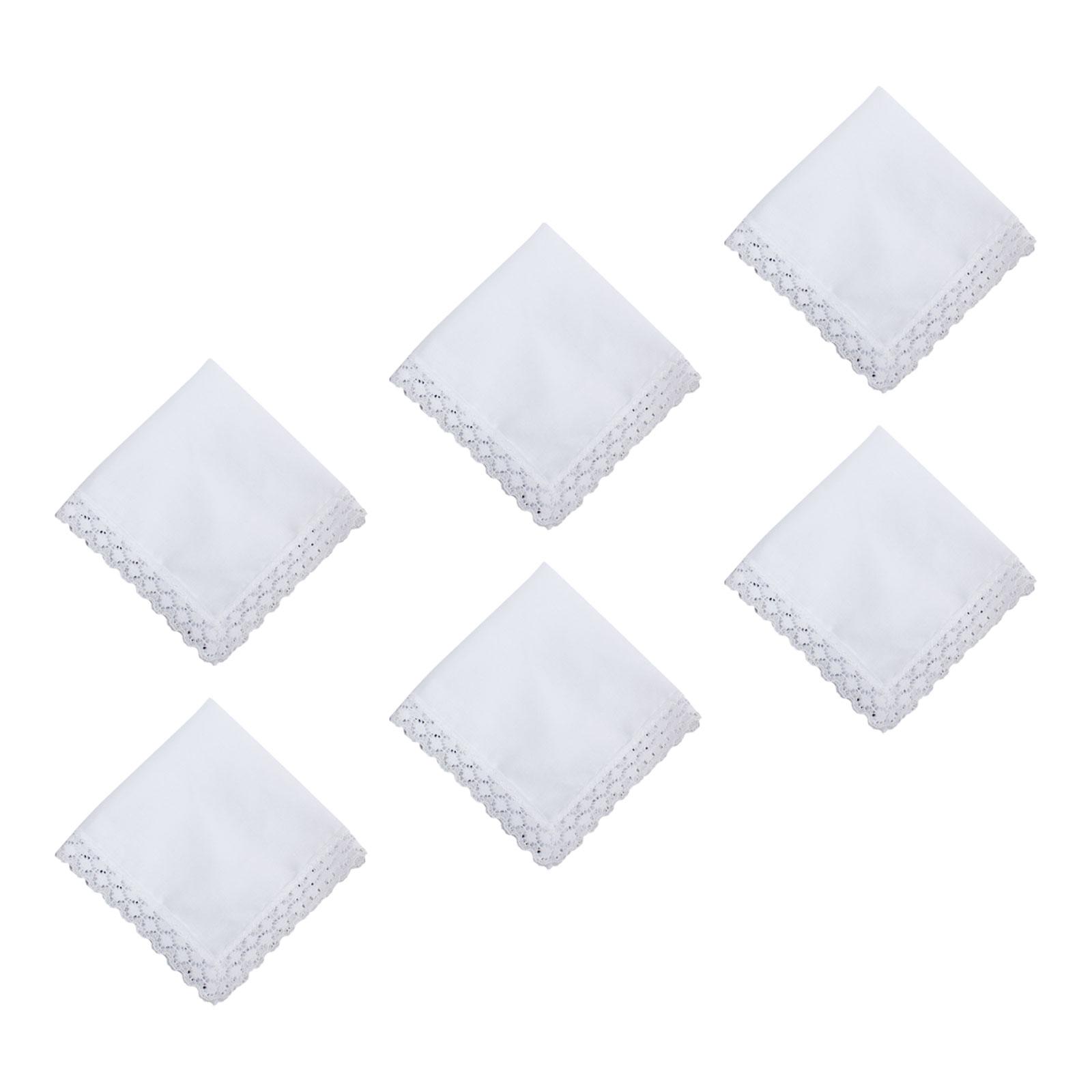 6x Zuiver Witte Kant Zakdoeken - Handkerchief Cotton Men recensie en prijs