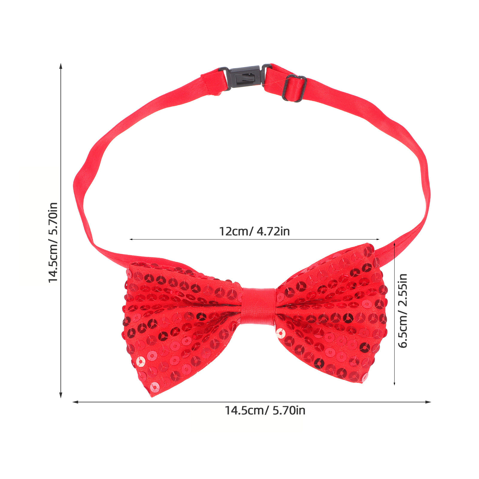 10 stuks rode pailletten vlind - Bow Tie Pre Tied recensie en prijs