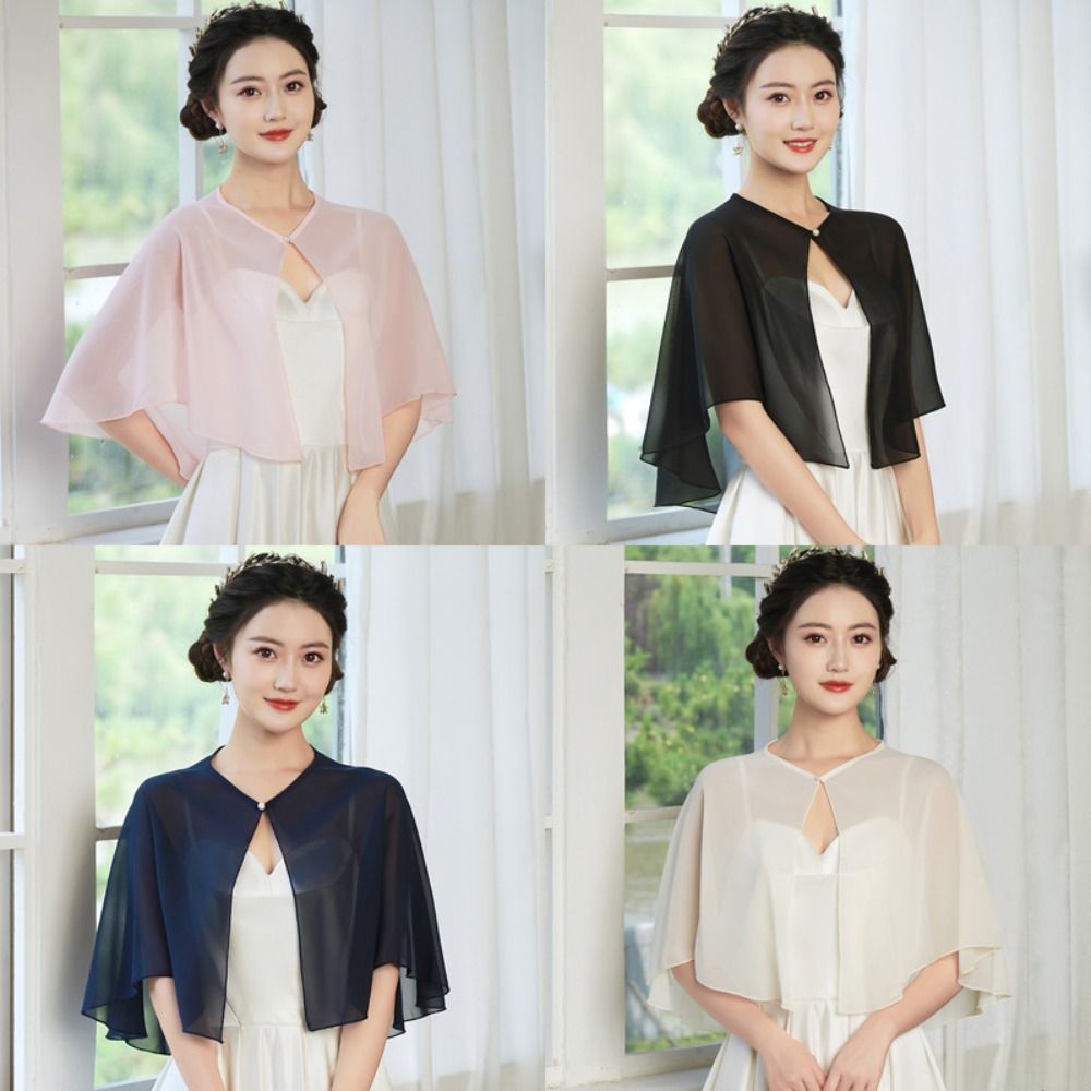 Vintage doorschijnende chiffon - Stole Wedding Shawl recensie en prijs